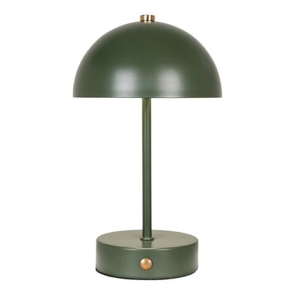 Veioza reincarcabila metalica, verde/alama