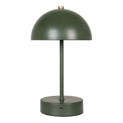 Veioza reincarcabila metalica, verde/alama
