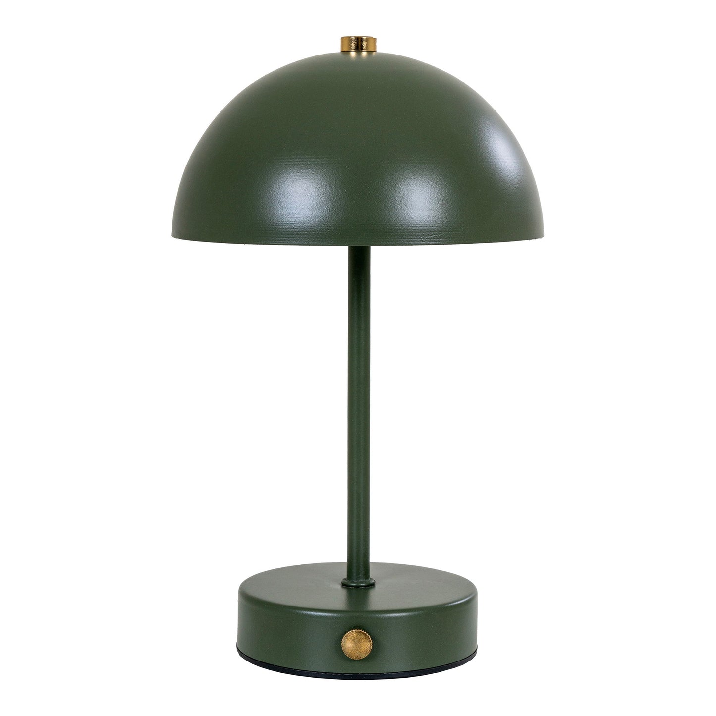 Veioza reincarcabila metalica, verde/alama