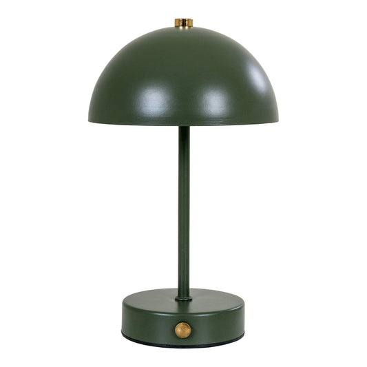 Veioza reincarcabila metalica, verde/alama