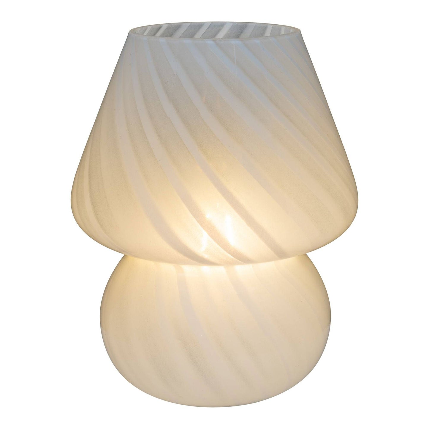 Lampa din sticla alba