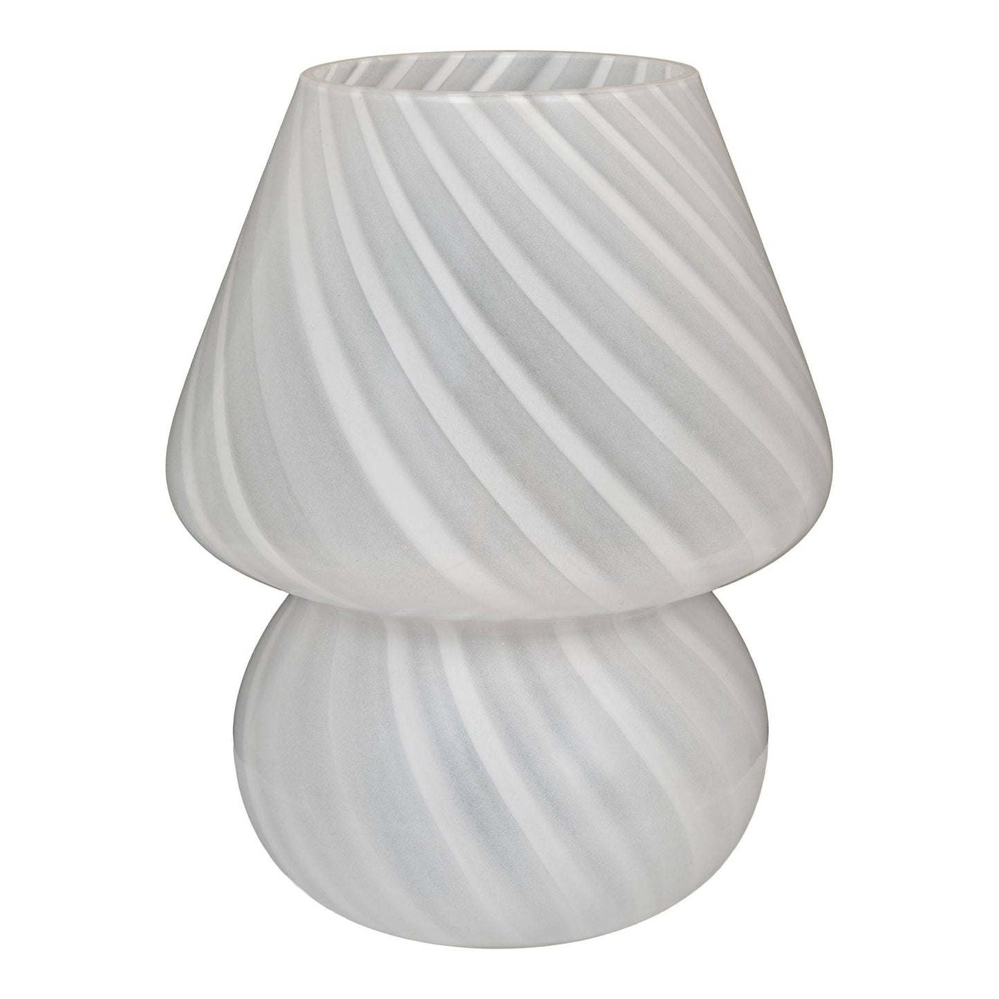Lampa din sticla alba