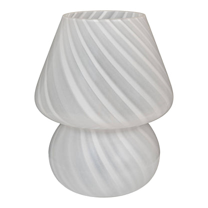 Lampa din sticla alba