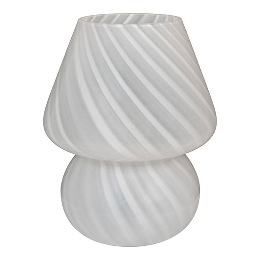 Lampa din sticla alba