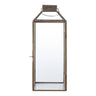 Felinar din metal/sticla pentru lumanari, aspect antichizat Mysore