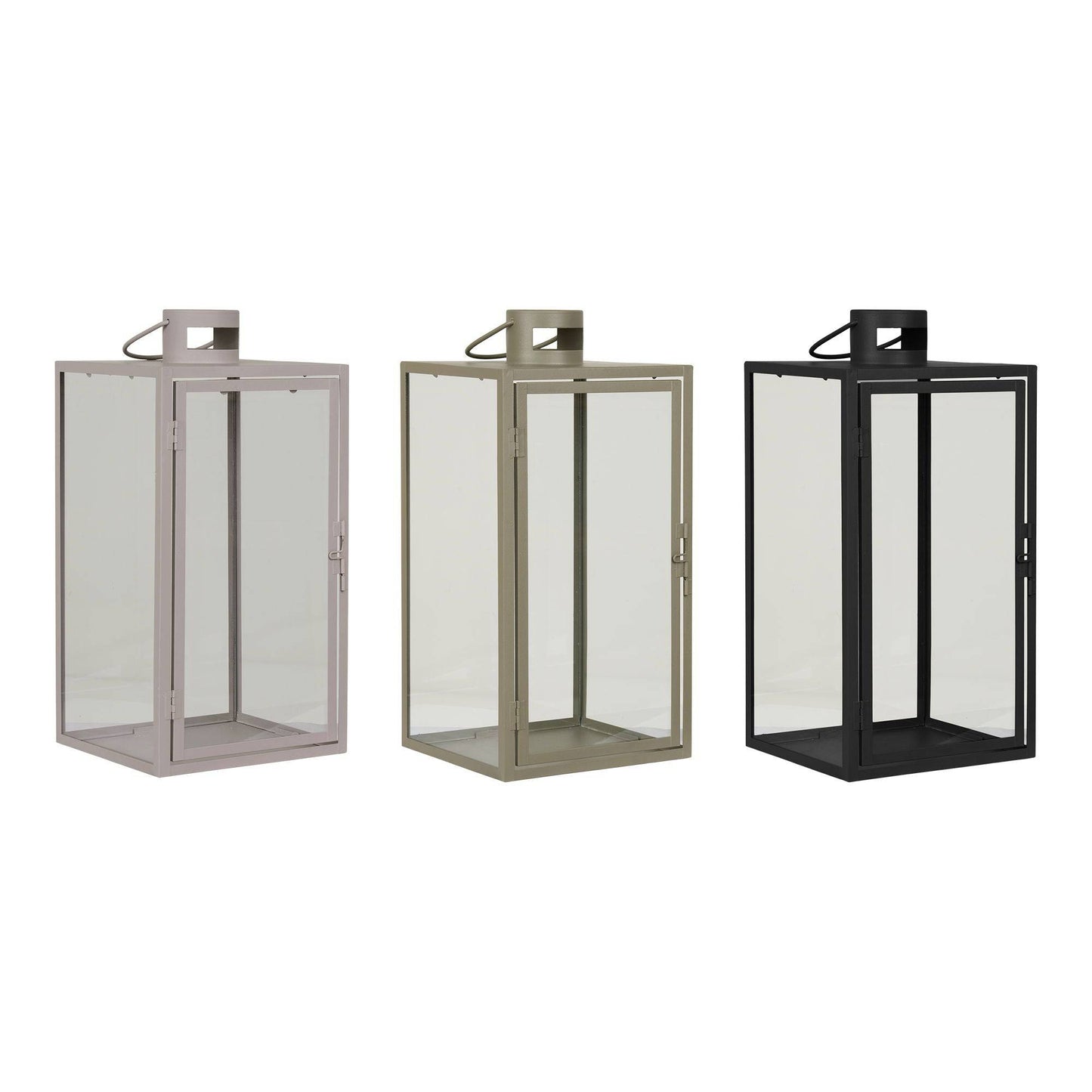 Display felinar negru, bej, verde, set de 36