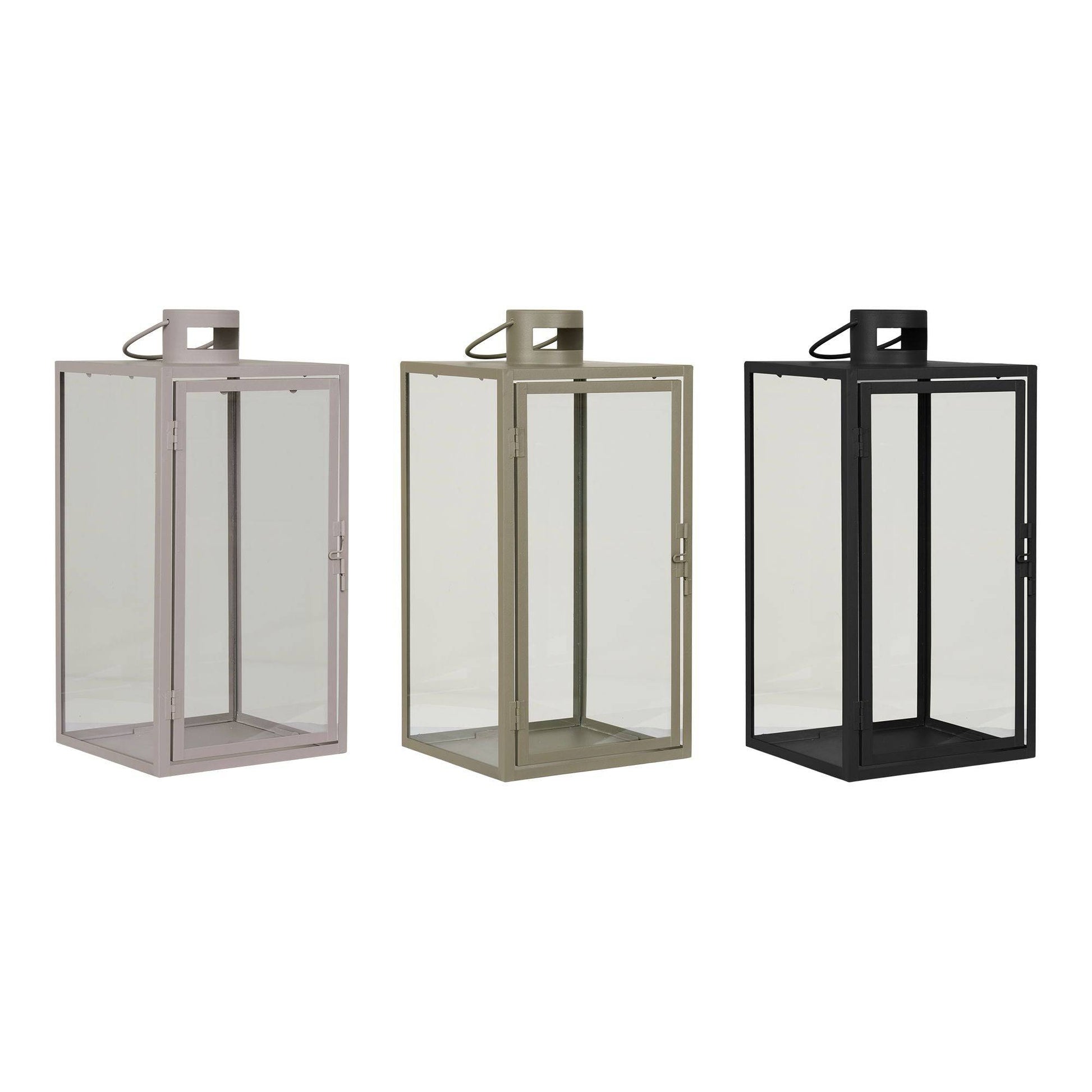 Display felinar negru, bej, verde, set de 36