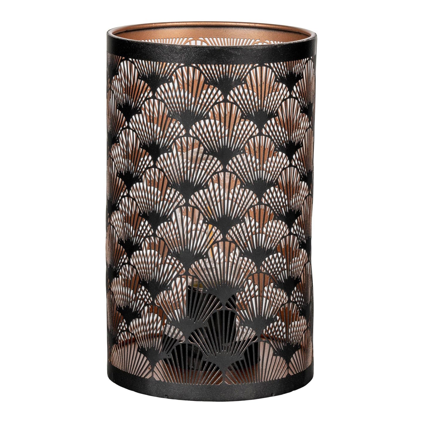 Felinar LED, negru/cupru, 60 buc.