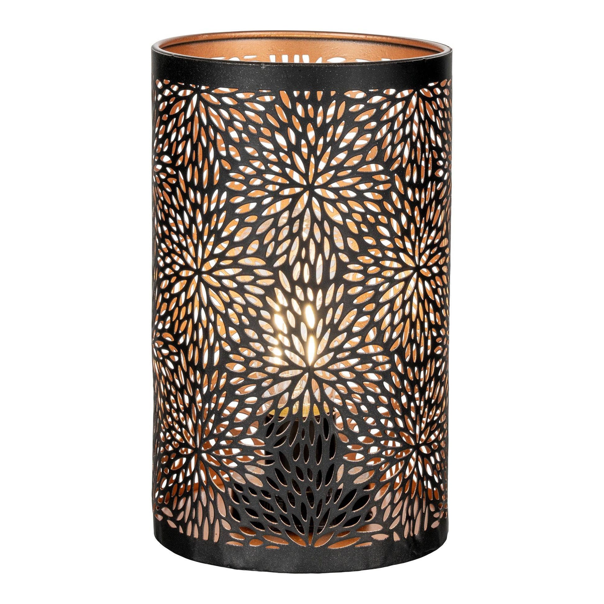 Felinar LED, negru/cupru, 60 buc.