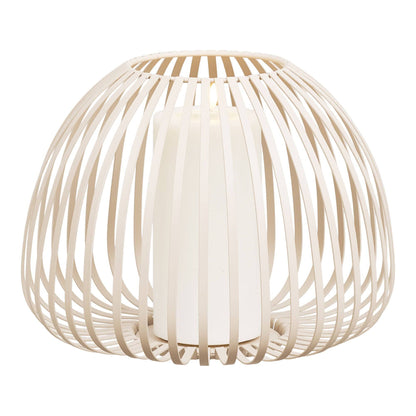 Felinar din metal, bej