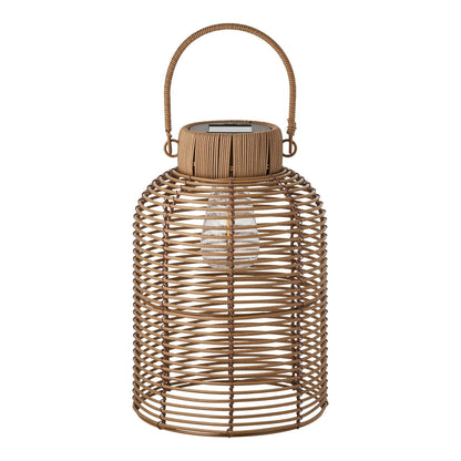 Lampa reincarcabila cu panou solar integrat, maro