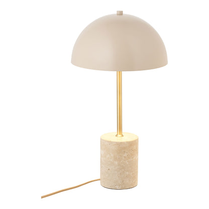 Veioza din marmura/metal, bej