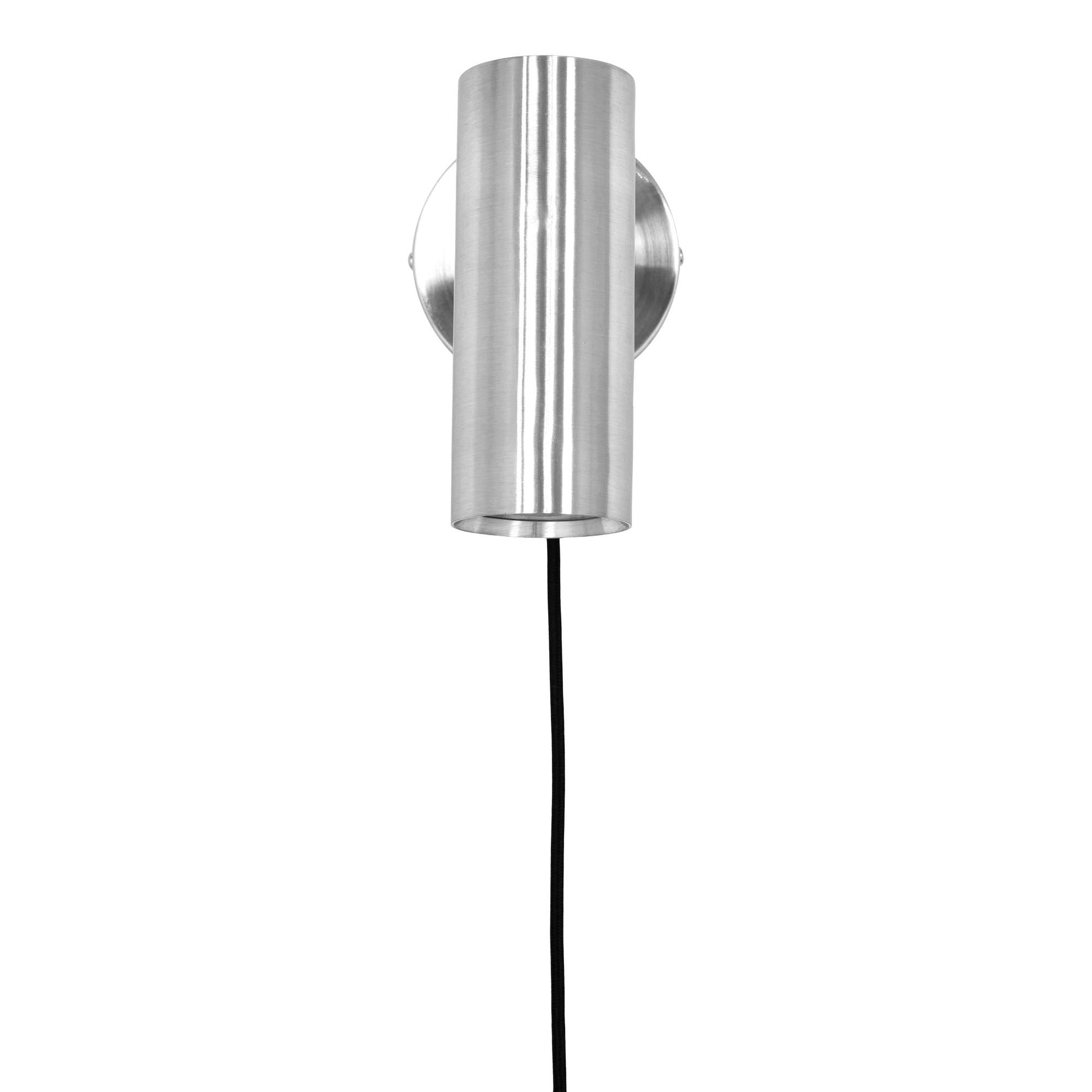 Aplica de perete din metal, argintie