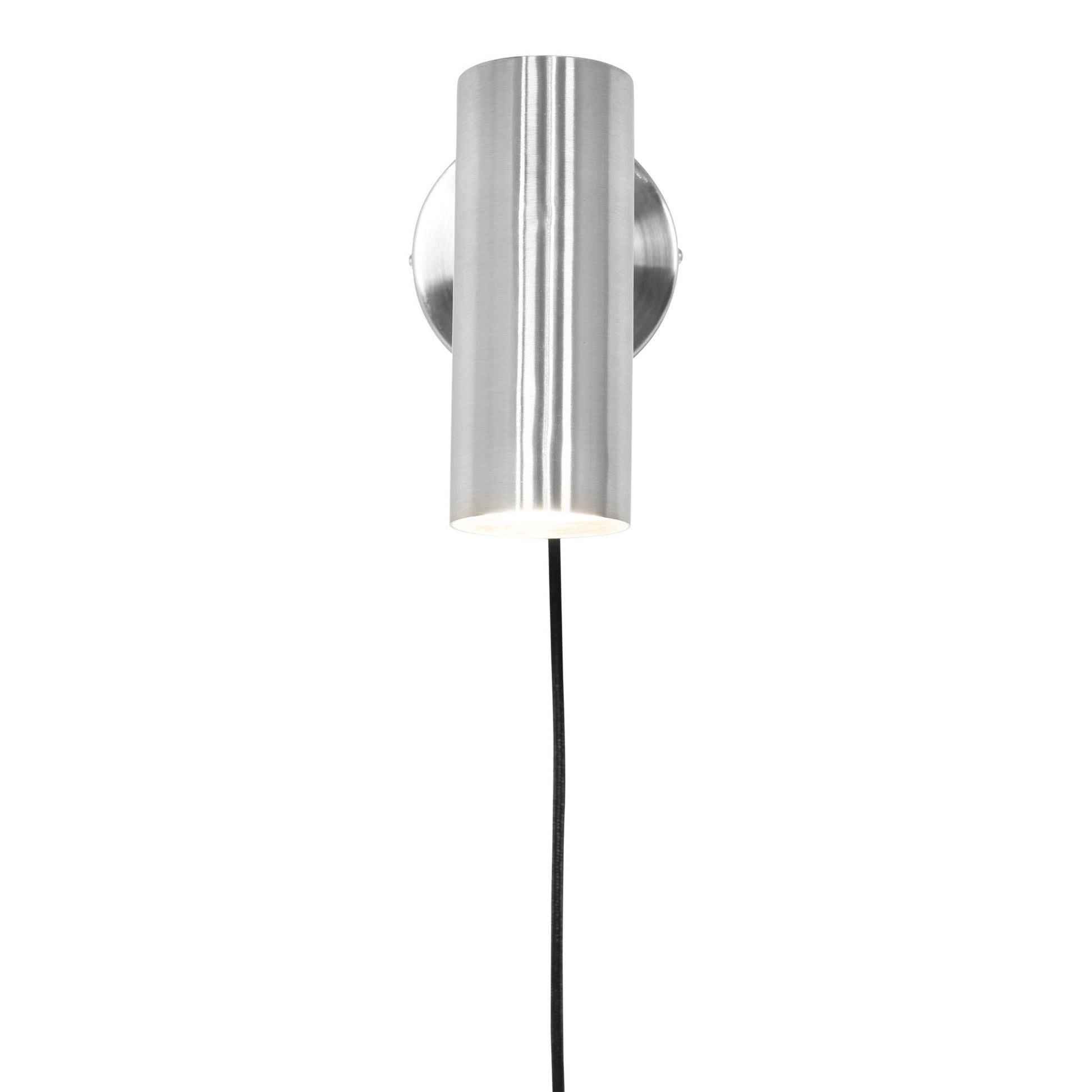 Aplica de perete din metal, argintie