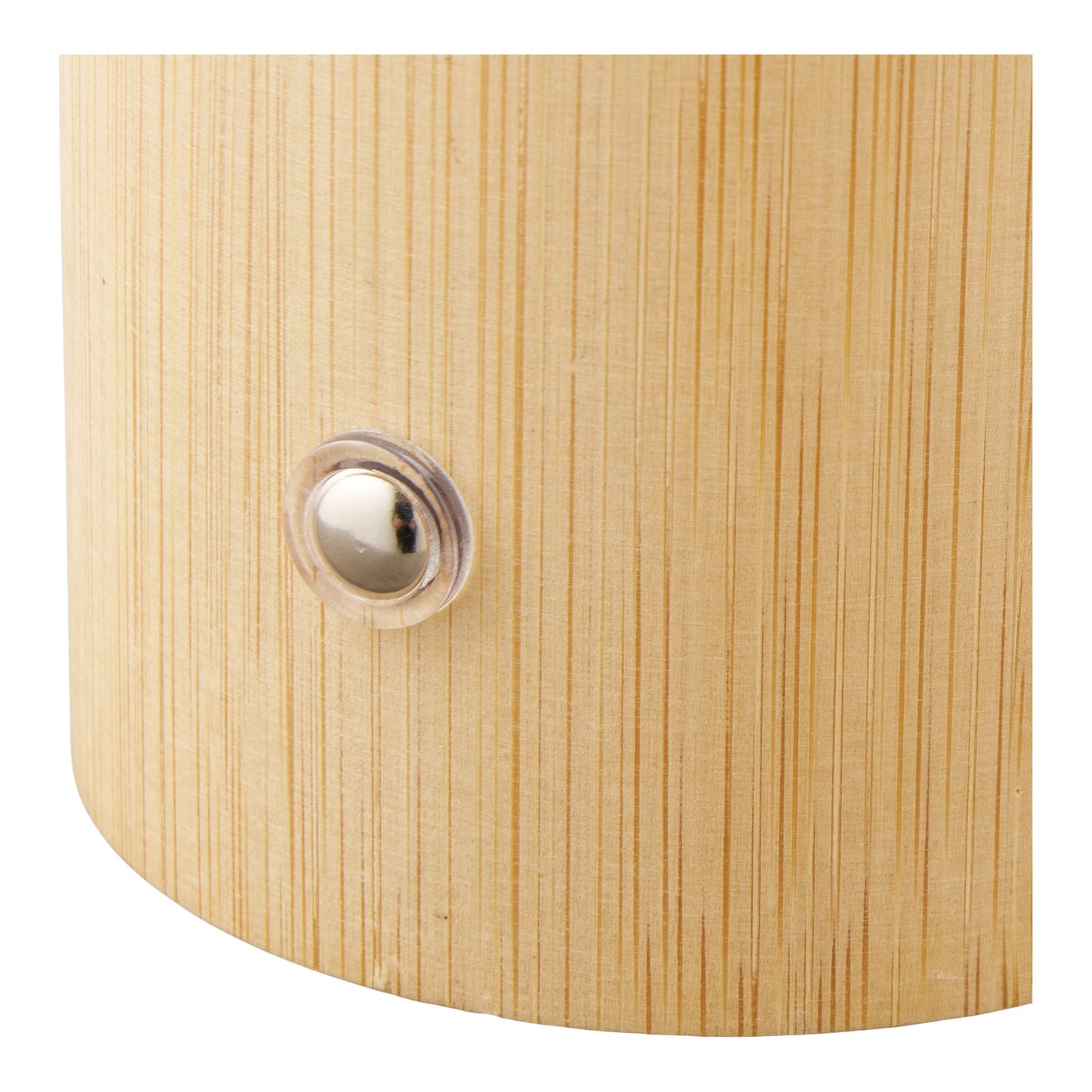 Veioza reincarcabila din bambus/metal/plastic, natur/alb, detaliu