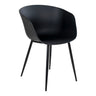 Scaun de dining negru Roda