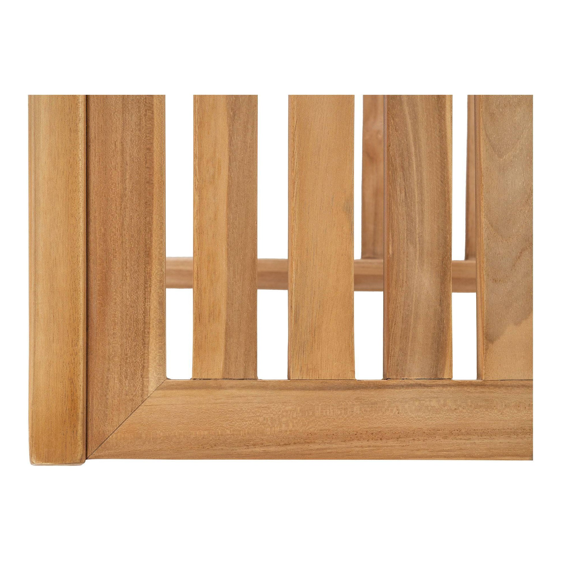 Set lounge din tec, natur cu perne incluse, detaliu