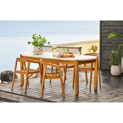 Otero Scaun de dining, tec, natur