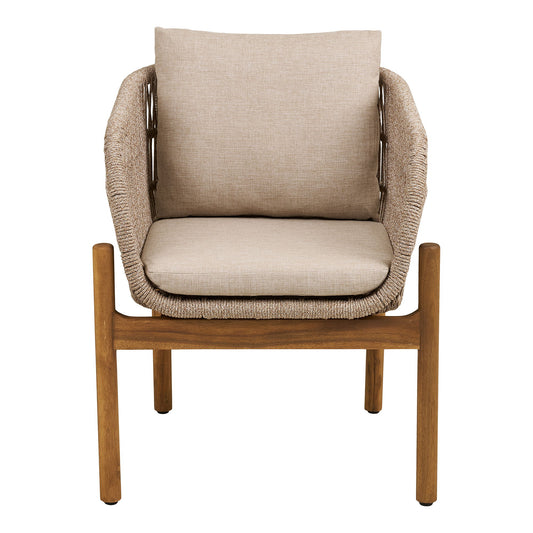 Terracina Scaun de dining, salcam, bej, incl. perna