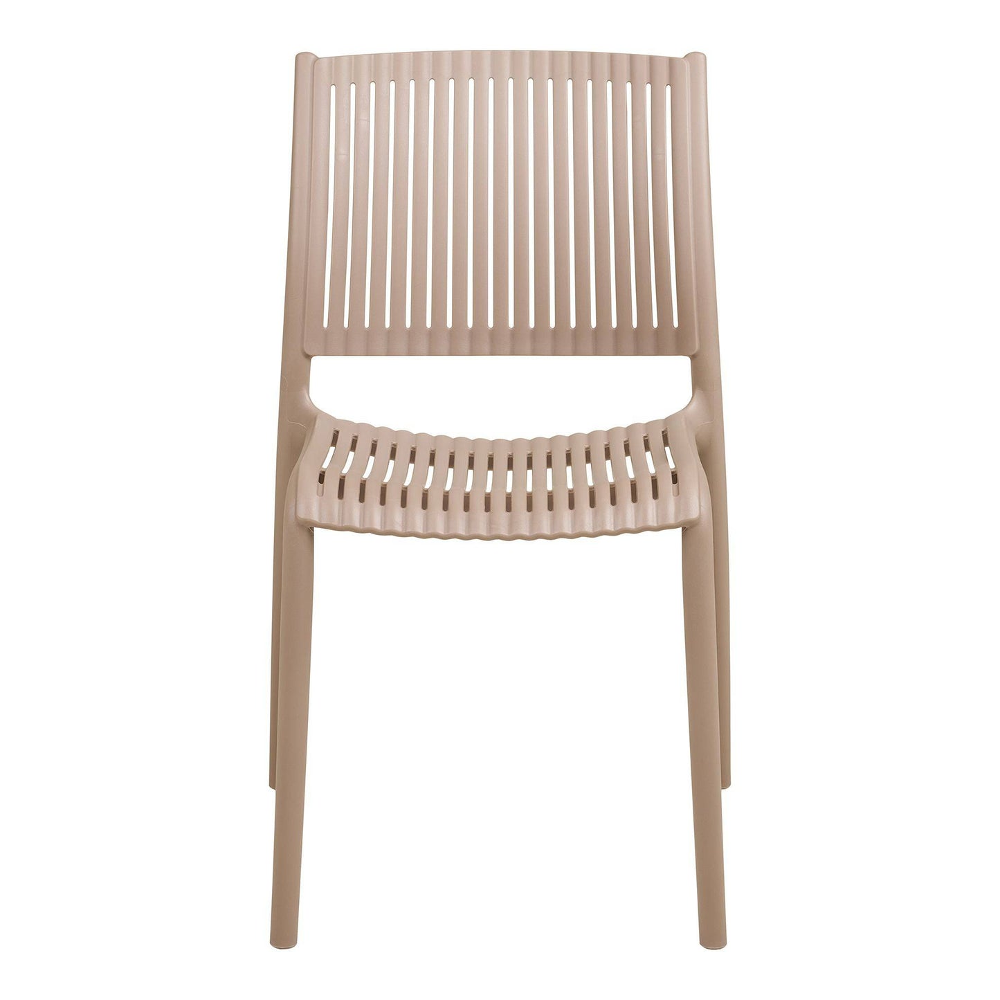 Scaun de dining, polipropilena, stivuibil, taupe