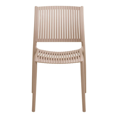 Scaun de dining, polipropilena, stivuibil, taupe