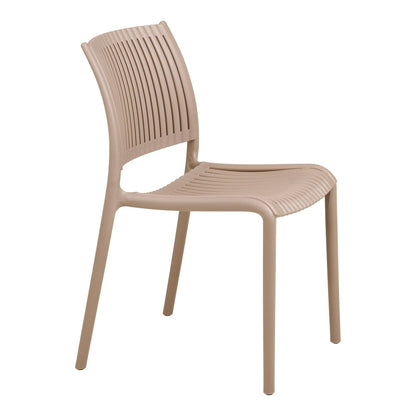 Scaun de dining, polipropilena, stivuibil, taupe