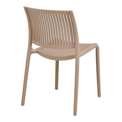 Scaun de dining, polipropilena, stivuibil, taupe