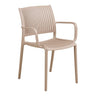 Scaun de dining taupe cu cotiere Manzano