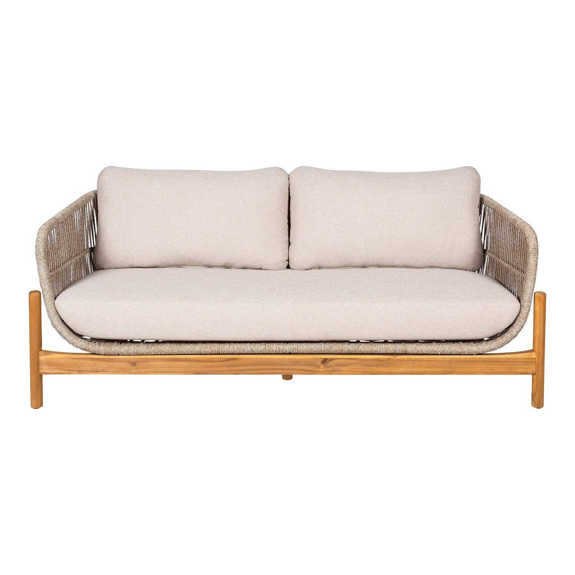 Canapea lounge, salcam, bej, incl. perna