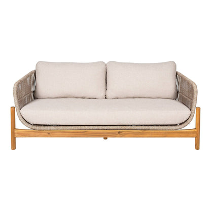 Canapea lounge, salcam, bej, incl. perna