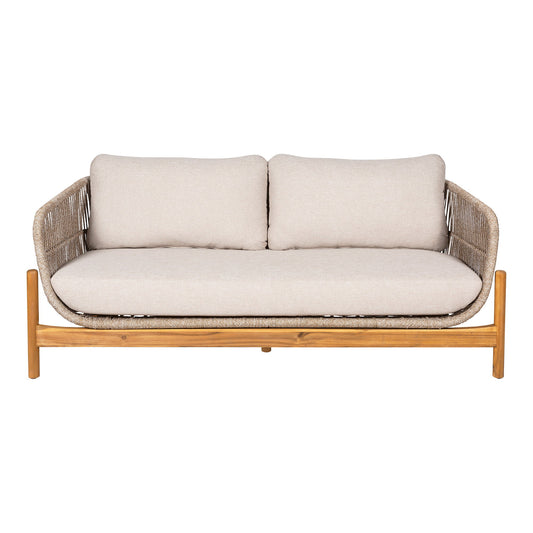 Canapea lounge, salcam, bej, incl. perna