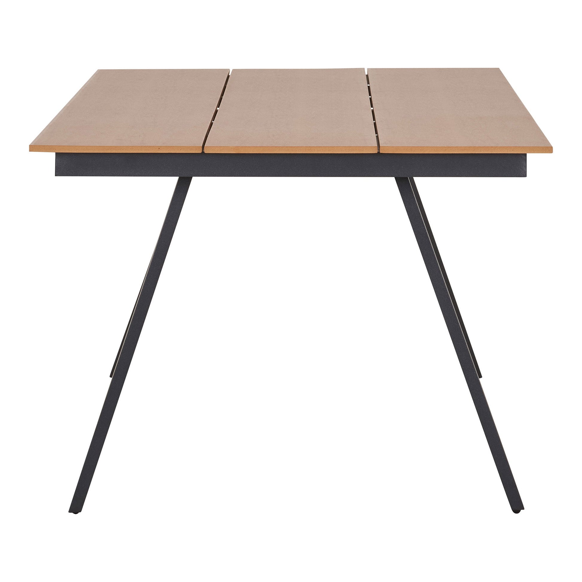 Masa de dining, natur/negru