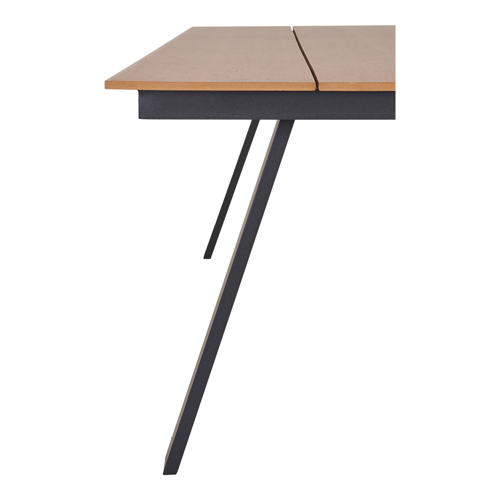 Masa de dining, natur/negru