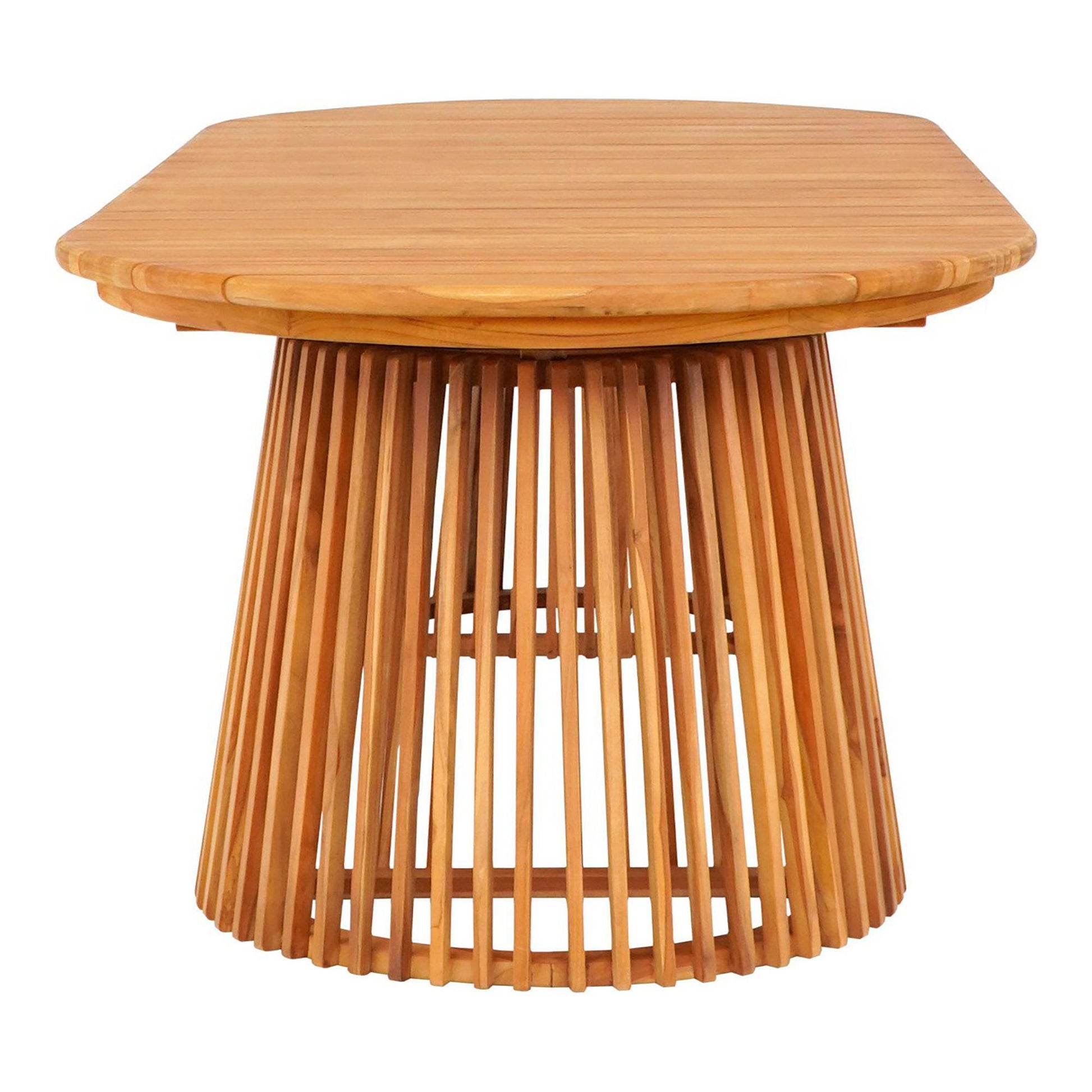 Masa de dining din tec, natur