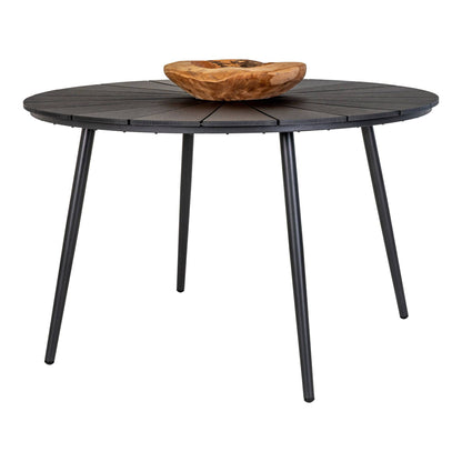  Masa de dining in lemn artificial, negru