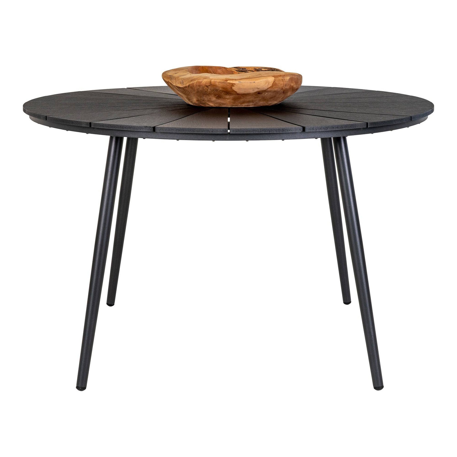  Masa de dining in lemn artificial, negru