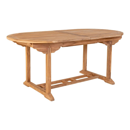 Masa de dining extensibila din lemn de tec natur