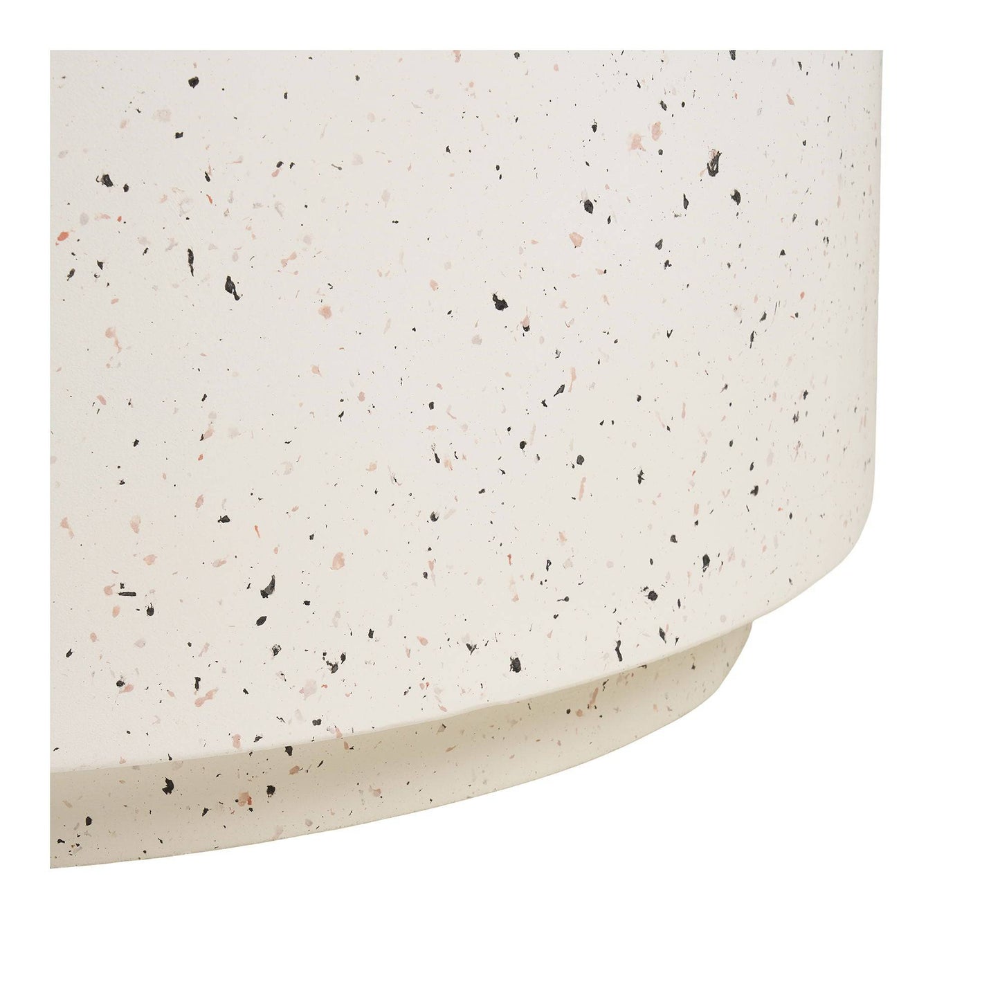 Detaliu Masuta de cafea, fibra de argila, aspect terrazzo 