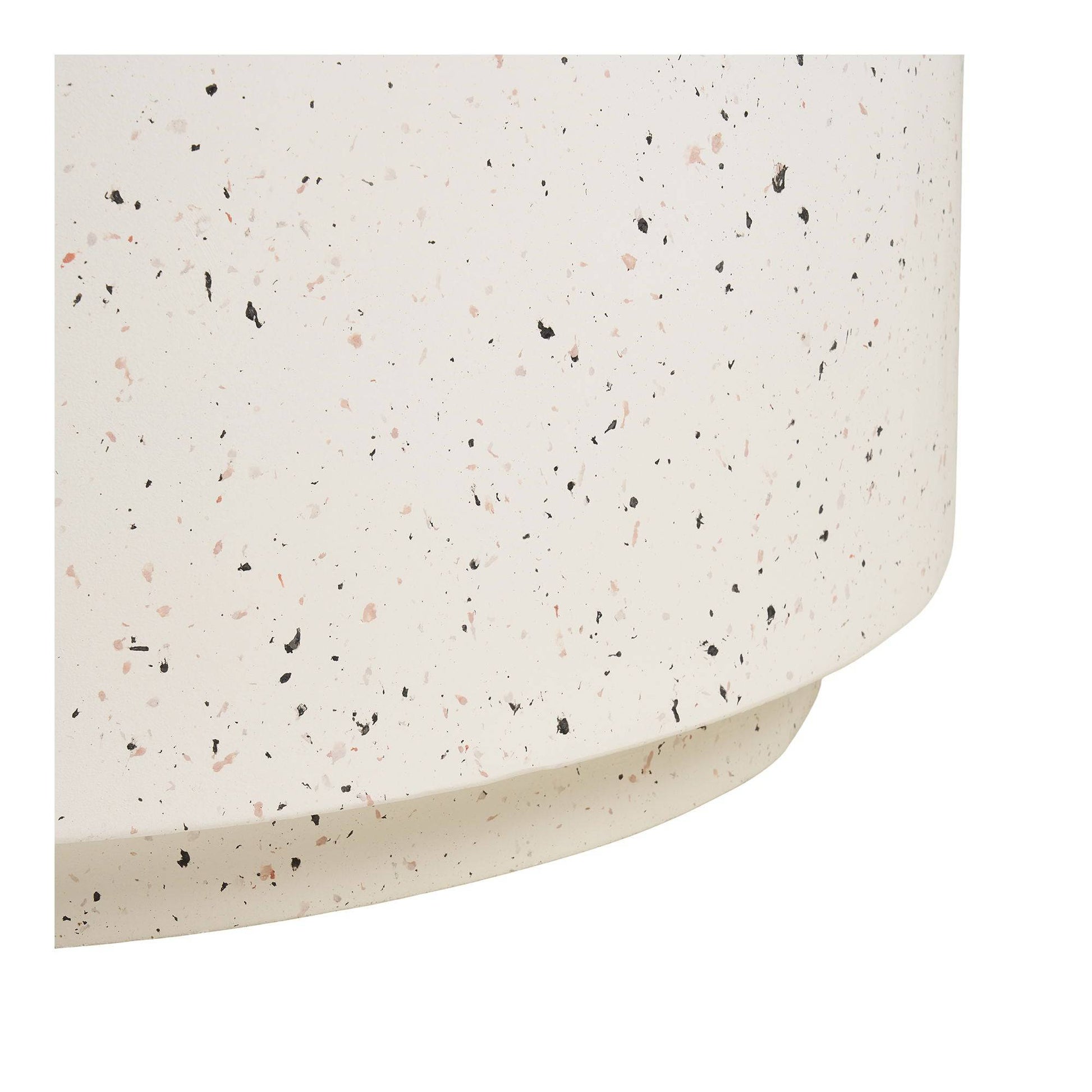 Detaliu Masuta de cafea, fibra de argila, aspect terrazzo 