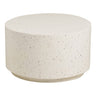 Masuta de cafea Bonn din fiberclay, aspect terrazzo ø70x40 cm