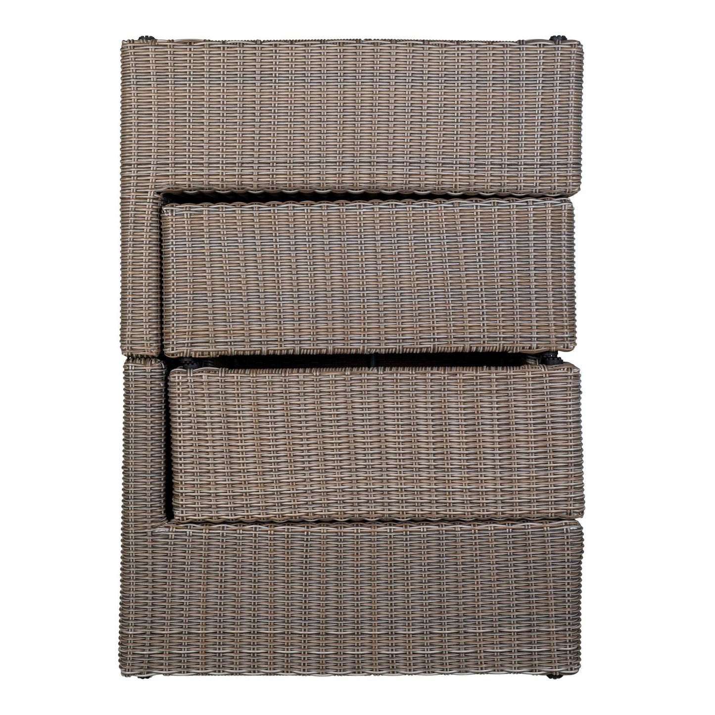 Rossi Set lounge din poliratan, gri kubu, stil scandinav modern