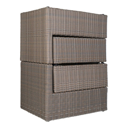 Rossi Set lounge din poliratan, gri kubu, stil scandinav modern