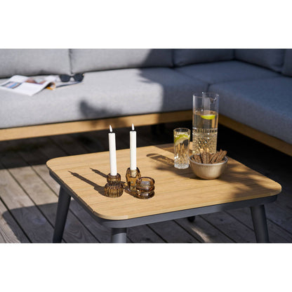 Comillas Set lounge tip coltar, aluminiu, antracit gri, incl. perne