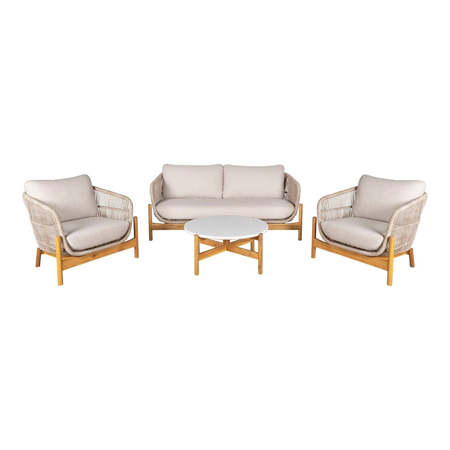 Terracina Set lounge, salcam, bej, incl. perne