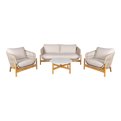 Terracina Set lounge, salcam, bej, incl. perne
