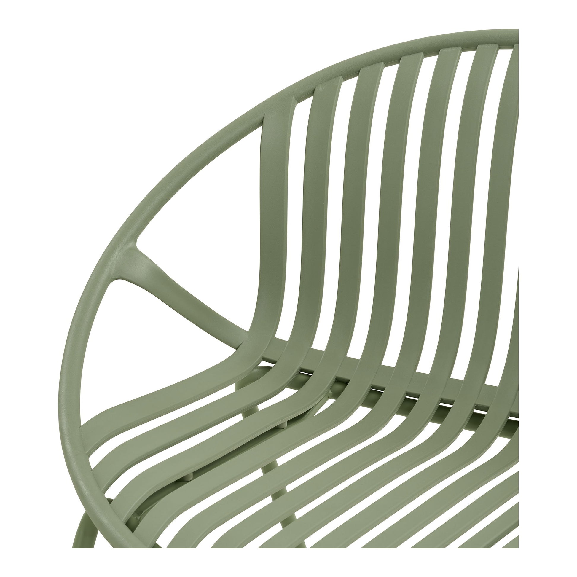 Saly Set lounge, polipropilena/otel, verde