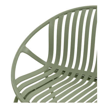 Saly Set lounge, polipropilena/otel, verde