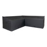 Husa de protectie premium pentru set coltar orientare dreapta/stanga, impermeabila, neagra