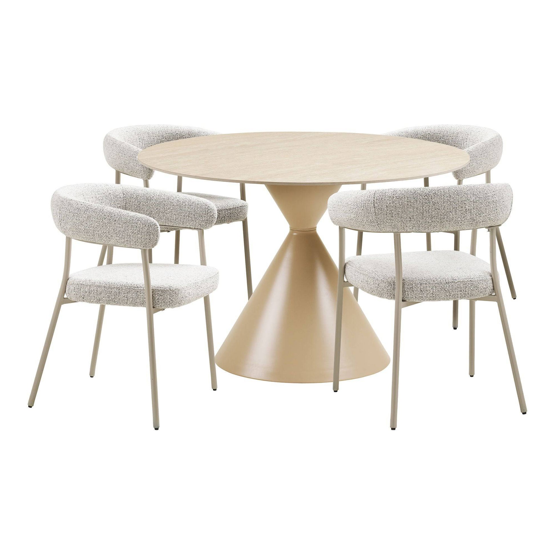  Annecy and Trivio Set Masa de dining si 4 Scaune de dining