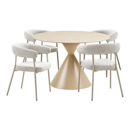  Annecy and Trivio Set Masa de dining si 4 Scaune de dining